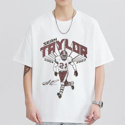 vintage sean taylor bootleg style shirt, sean taylor sweatshirt, vintage shirt, 90s football graphic tee, unisex shirt