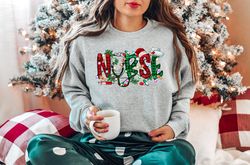 christmas nursing sweatshirt, nursing school t shirt,nurse christmas shirt, christmas shirt, 2023 christmas,nurse shirt,