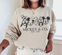 vintage mickey  co 1928  shirt, mickey and friends shirt, vintage disneyland shirt, disneyworld shirts, disney family sh