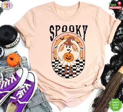 spooky season shirt, ghost halloween shirt, pumpkin shirt, halloween party shirt, halloween costume, funny halloween shi