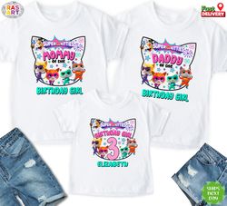 super kitties birthday girl shirt, super kitties family birthday shirt, disney birthday trip shirt, ginny, sparks, buddy