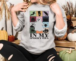 in my spooky era shirt, ghost halloween shirt, spooky season shirt, spooky bitch vibes tee, witches and ghosts shirt, ha