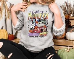 lightning mcqueen halloween shirt, disney cars shirt, trick or treat shirt, spooky season shirt, pixar cars fall shirt,