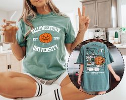 comfort colors vintage halloweentown 1998 shirt, 2 side halloweentown university shirt, fall shirt, halloweentown shirt,