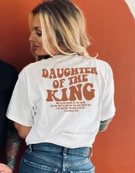 Daughter Of The King Shirt, Aesthetic Christian Shirt, Womens Religious Shirt, Bible Verse Shirt, Christian Gifts, Churc