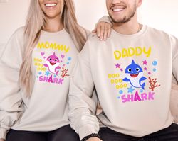 family shark doo doo doo sweatshirt, family shark sweatshirt, birthday shark hoodie, matching birthday apparel, baby sha