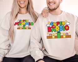 Super Daddio Game Sweatshirt,New Dad Hoodie,Super Mommio Sweatshirt,Fathers Day Hoodie,Super Kiddio Sweatshirt,Family Ma