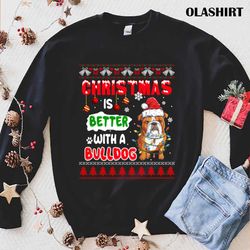 dogs hat merry christmas to the best dog mom t-shirt - olashirt