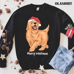 funny cute yellow lab dog puppy christmas labrador retriever t-shirt - olashirt