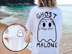 2 side ghost malone pocket size shirt, halloween shirts,funny ghost malone shirt,spooky halloween tee,malone fan shirt,c