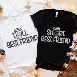 best friend shirts, bestie shirts, best friend gift, tall short best friend, shirt for best friends, personalized friend