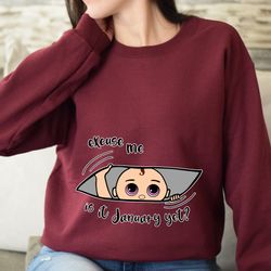 excuse me is it august yet sweatshirt, pregnancy announcement sweatshirt, funny cute pregnancy hoodie, baby girl announc