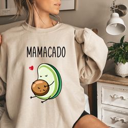 mamacado sweatshirt, baby announcement sweatshirt, new mom gift, pregnancy reveal hoodie, maternity sweatshirt, baby sho