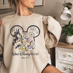 retro vintage walt disney world est 1971 shirt,mickey and friend shirt,disneyworld est 1971 shirt,disney family shirt,di