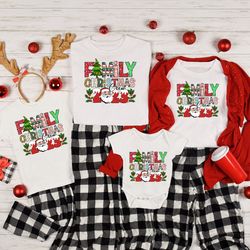 family 2023 christmas shirts, family shirts, family squad christmas, family reunion shirt, matching santa, christmas gif