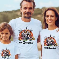 halloween walt disney world shirt, disney family matching shirt, disneyworld halloween shirt, mickey and friends hallowe