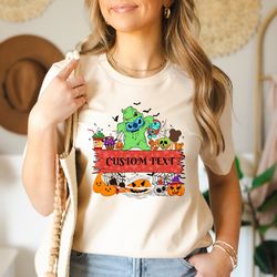 personalized stitch halloween costume horror characters shirt, horror movie halloween characters shirt, stitch horror ha