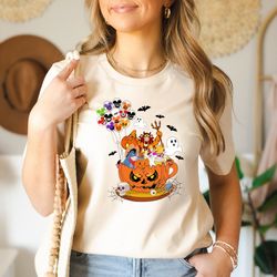 pooh character halloween shirt, trick or treat shirt, pumpkin shirt, disney pooh and friends shirt, winnie the pooh hall
