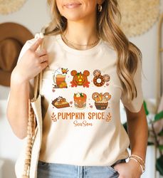 pumpkin spice season shirt, fall coffee pumpkin spice season shirt, cute fall pumpkin ,pumpkin shirt, minnie head coffee