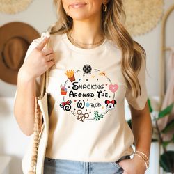 snacking around the world shirt, mickey and minnie holiday shirt, disney snacks shirt, family shirt, disney vacation shi