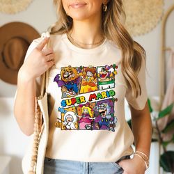 super mario halloween shirt, super mario bros spooky season, mario halloween, mario world princess peach halloween, mari