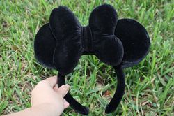 black mouse  headband ears, jolly inspired headband, disney ears, merry ears,  headband, christmas  headband ears