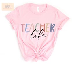 teacher life shirt, teaching boho tshirt, gift for teacher, teacher life, cute teaching tee, new teacher gift