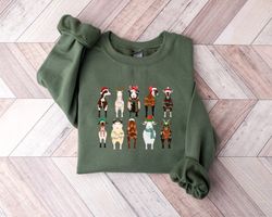 goat christmas sweatshirt, goat lover christmas sweater, barn animals christmas shirt, farmer christmas shirt, christmas