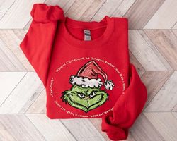 grinch christmas sweatshirt, grinch sweatshirt, christmas sweatshirt, grinch sweatshirt, christmas vibe, gift for all, f