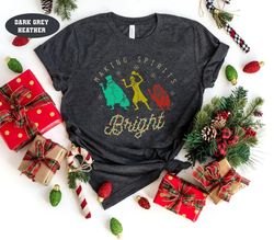 making spirits bright disney christmas shirt hitchhiking ghosts haunted mansion shirt disney inspired shirt disneyland s