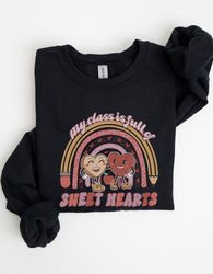 retro valentine sweatshirt, teacher valentine gift from student, valentine sweatshirt teacher, valentine teacher gift, r