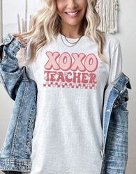 retro xoxo cute teacher shirt valentines day shirt xoxo valentine teacher gift valentine teacher valentine shirt for tea