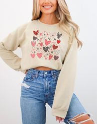 valentines sweater valentine graphic sweatshirt valentine sweater heart sweater valentines crewneck valentine crewneck s