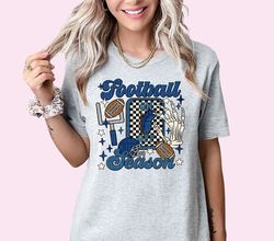 football shirt football season tshirt game day shirt cute womens football tee college football navy school spirit outfit