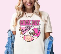 football shirt preppy football season tshirt game day shirt cute football t-shirt womens football tee sunday football ou