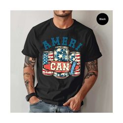 ameri can shirt, american tshirt, american beer shirt, beer can shirt, rustic ameri can shirt, fourth of july shirts for