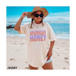 american honey shirt, 4th of july shirt, western tshirt, cowgirl shirt, usa shirt, comfort colors tee, country girl shir