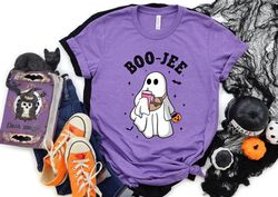 boo jee shirt, halloween ghost sweatshirt, boo shirt, spooky ghost hoodie, spooky season ghost sweater, spooky vibes shi