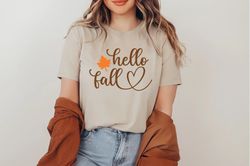 fall shirts, hello fall shirt, thanksgiving tee, cute fall shirts, fall graphic tees, women's fall tee, fall tees, cute