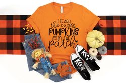 fall teacher shirts, halloween teacher shirt, pumpkin teacher shirt, cute teacher shirts, i teach the cutest pumpkins