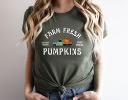 farm fresh pumpkins shirt, fall pumpkins shirt, pumpkin shirt, vintage truck shirt,fall lovers pullover, autumn gift, pu