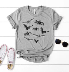 halloween vampire bat vintage, gothic shirt, vintage halloween bats collage shirt, gothic it's freakin bats bat lovers h