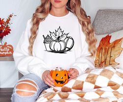 coffee pumpkin football shirt, game day shirt, autumn sweatshirt, fall day shirt, fall sweatshirt, hello fall shirt