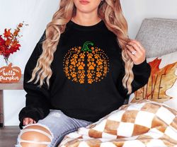 paw pumpkin shirt, paw print shirt, pumpkin dog tee, dog halloween shirt, halloween paw tee, leopard pumpkin tee, paw sh