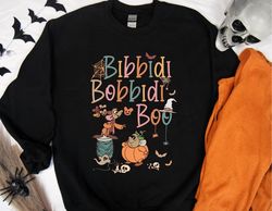 bibbidi bobbidi boo halloween sweatshirt, jaq and gus sweatshirt, halloween pumpkin sweatshirt, disney cinderella sweate