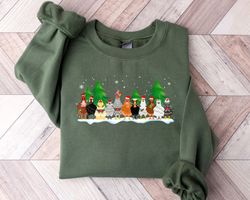 christmas chickens sweatshirt, christmas farm animal sweatshirt, chickens lover sweater, funny holiday sweater, christma