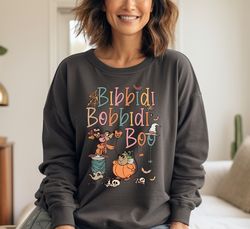 comfort colors bibbidi bobbidi boo sweatshirt, halloween pumpkin hoodie, disney cinderella hoodie, jaq and gus sweatshir