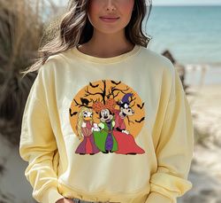 comfort colors disney spooky sweatshirt, mickey and friends halloween sweatshirt, disney pumpkin sweatshirt, spooky seas