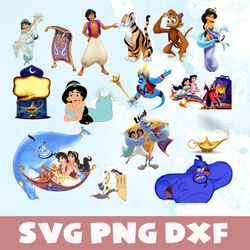 aladdin disney svg,png,dxf,aladdin disney svg bundle,png,dxf,vinyl cut file, png, ai printable design file