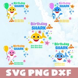 baby shark birthday svg,png,dxf,baby shark birthday svg bundle,png,dxf,vinyl cut file, png